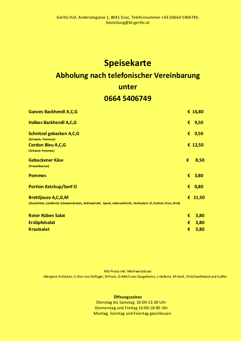 Speisekarte photo 2