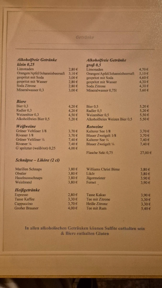 Speisekarte photo 1