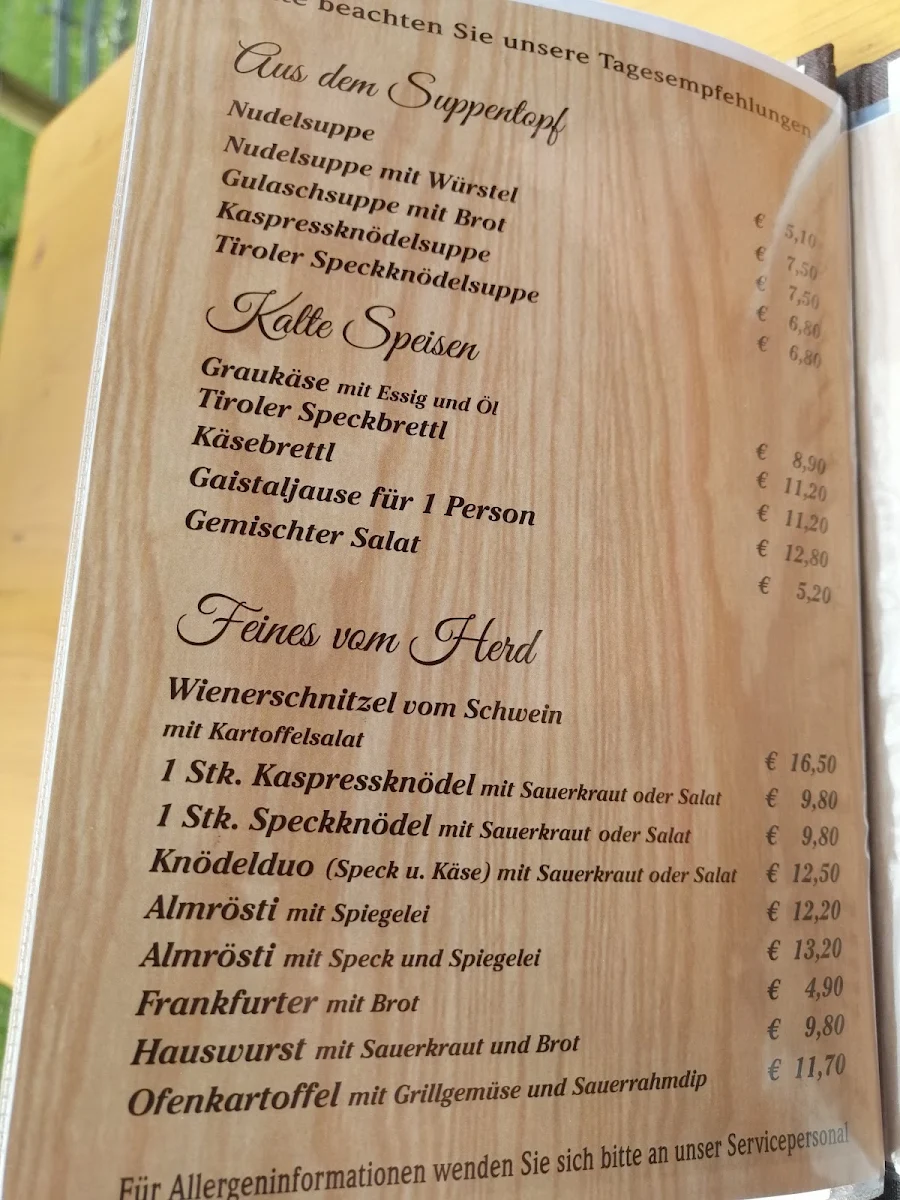 Speisekarte photo 3