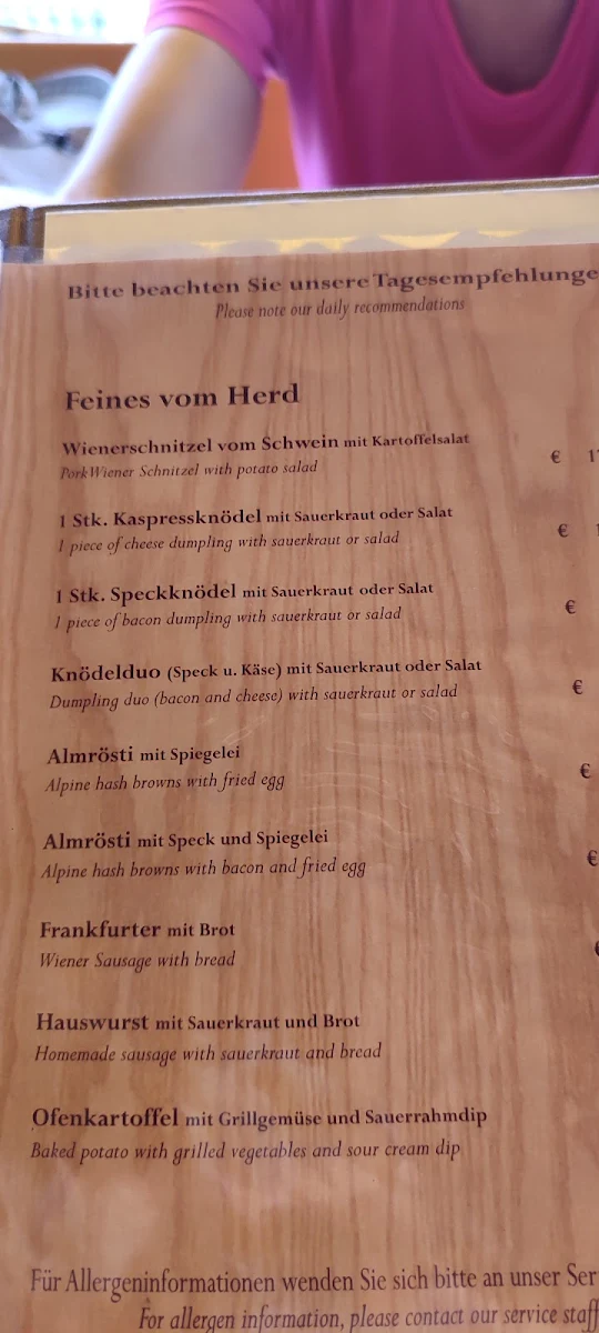 Speisekarte photo 4