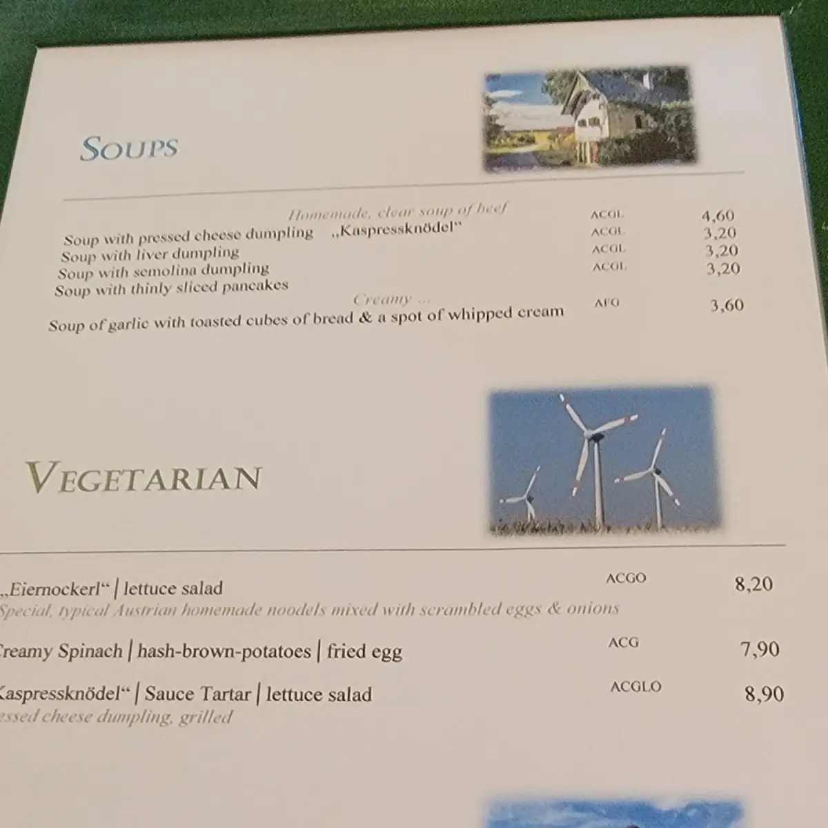 Speisekarte photo 3