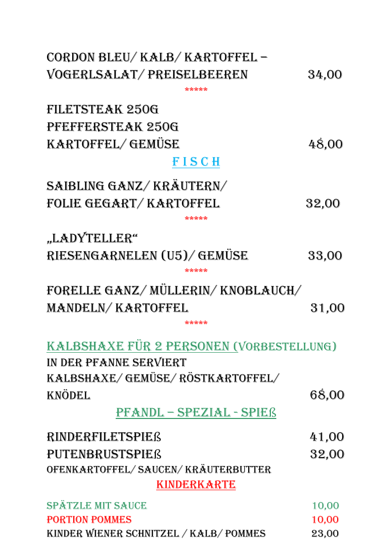 Speisekarte photo 6