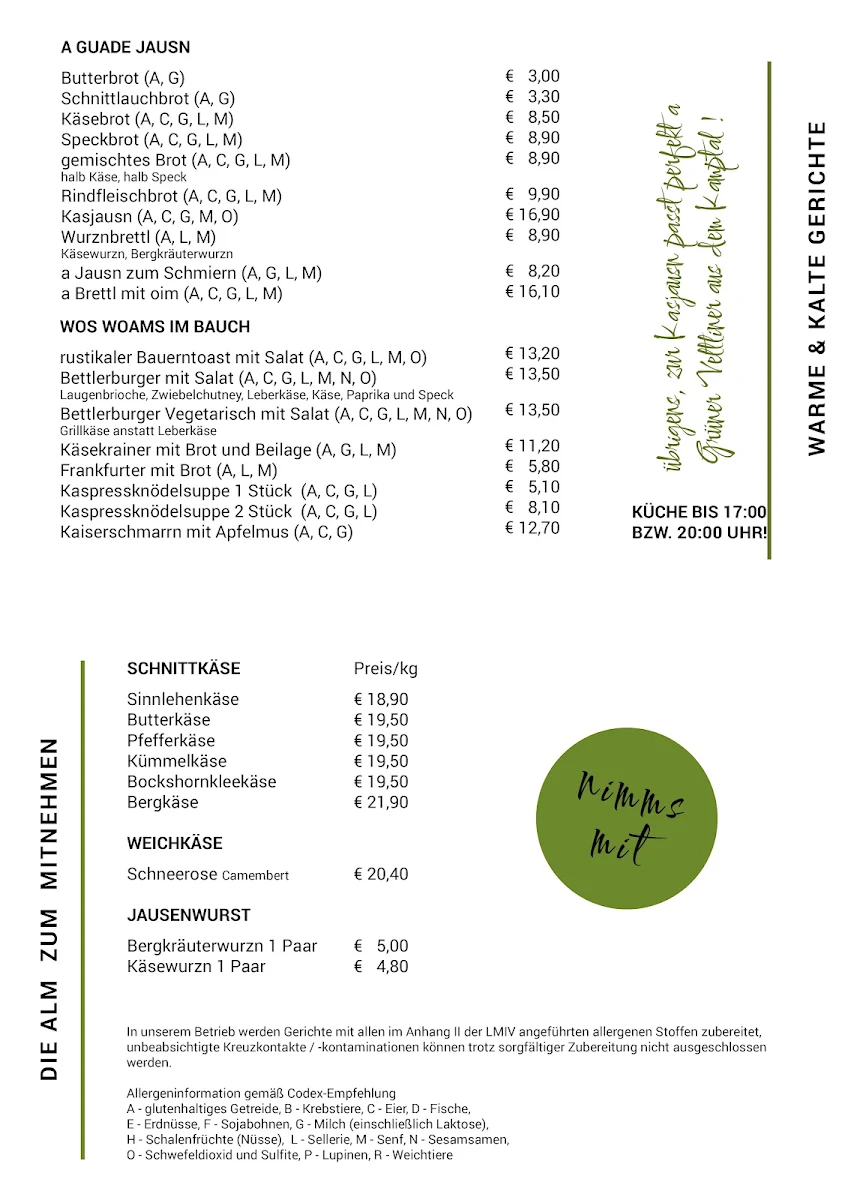 Speisekarte photo 2