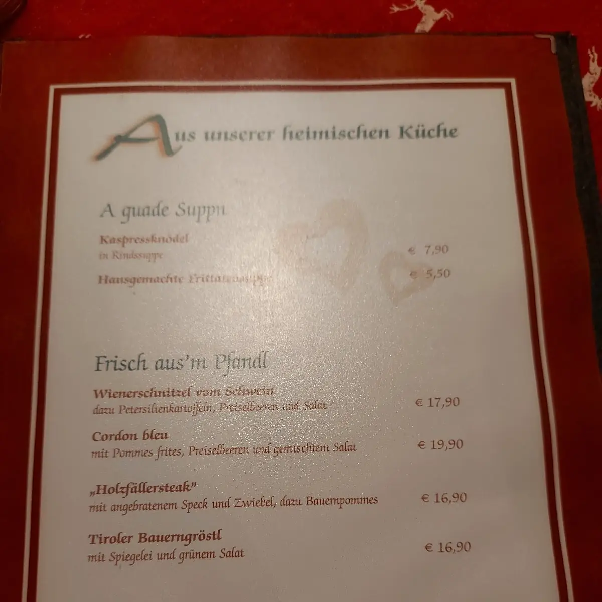 Speisekarte photo 4