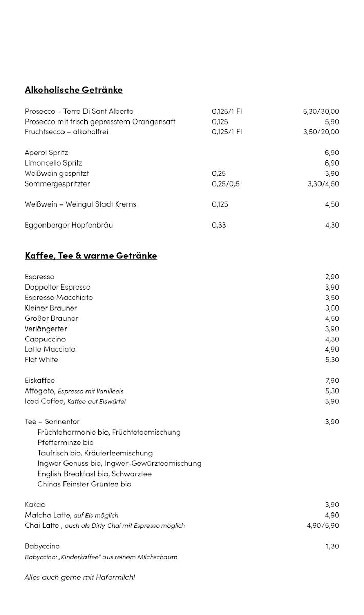 Speisekarte photo 2