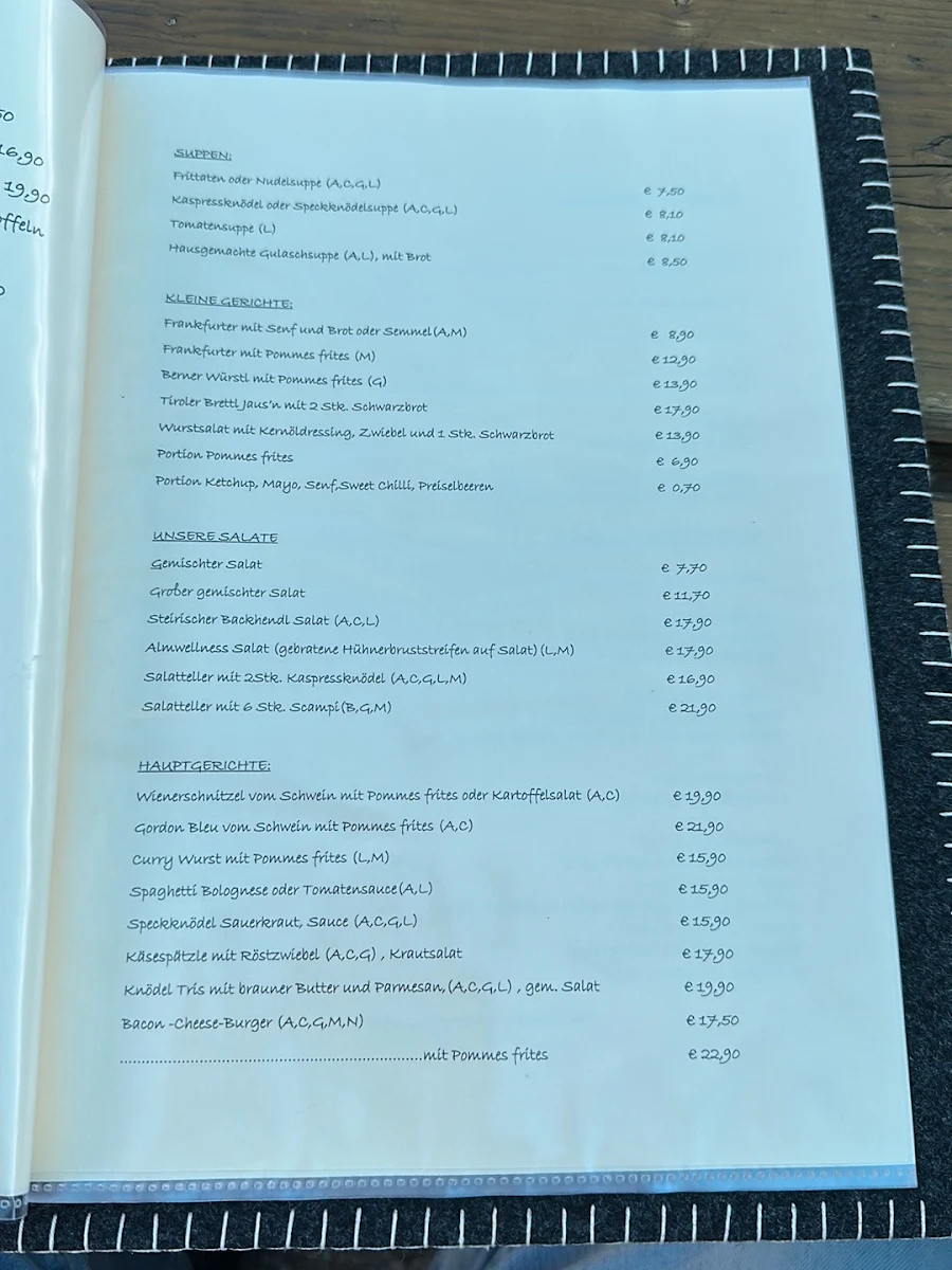 Speisekarte photo 4