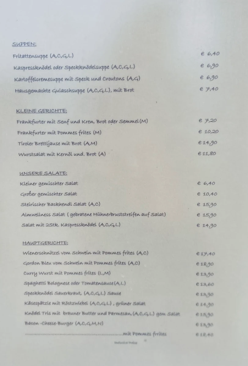 Speisekarte photo 8