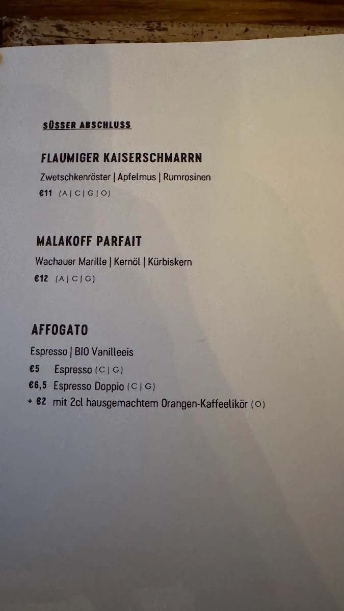 Speisekarte photo 1
