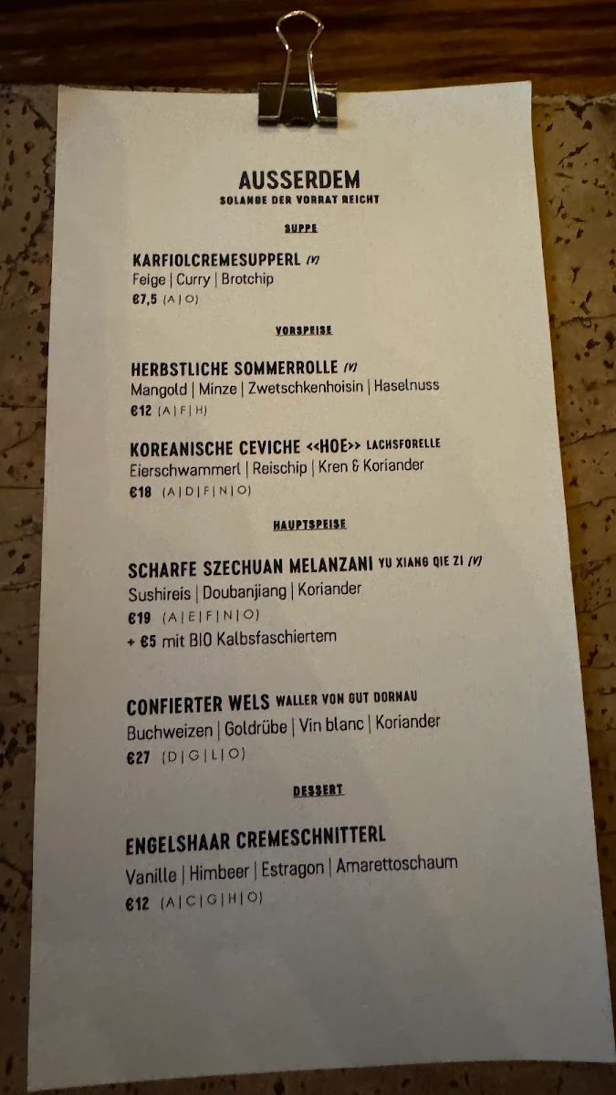 Speisekarte photo 5