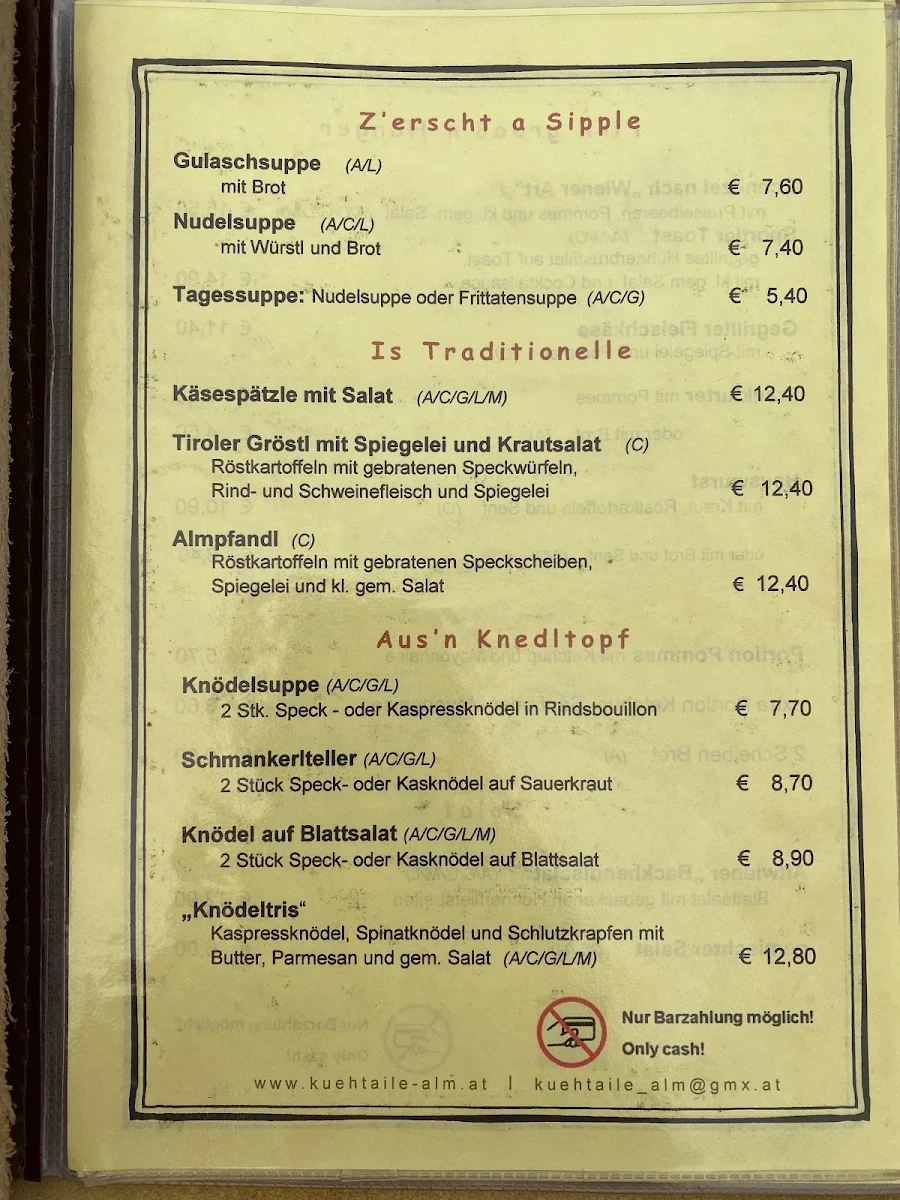 Speisekarte photo 4