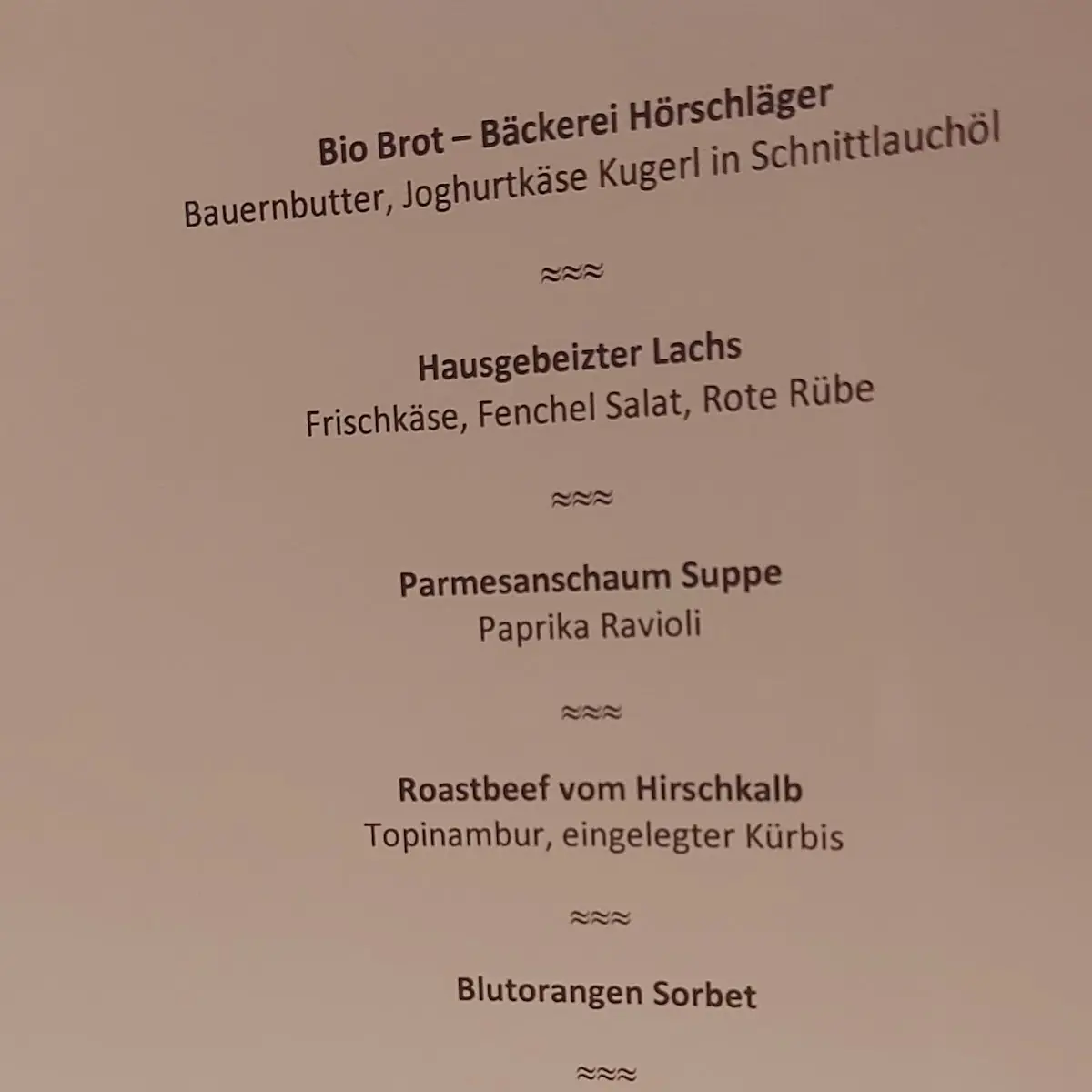 Speisekarte photo 2