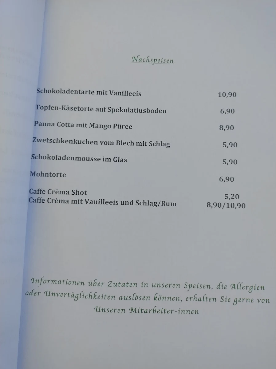 Speisekarte photo 1