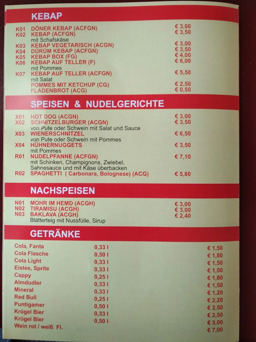 Speisekarte photo 1