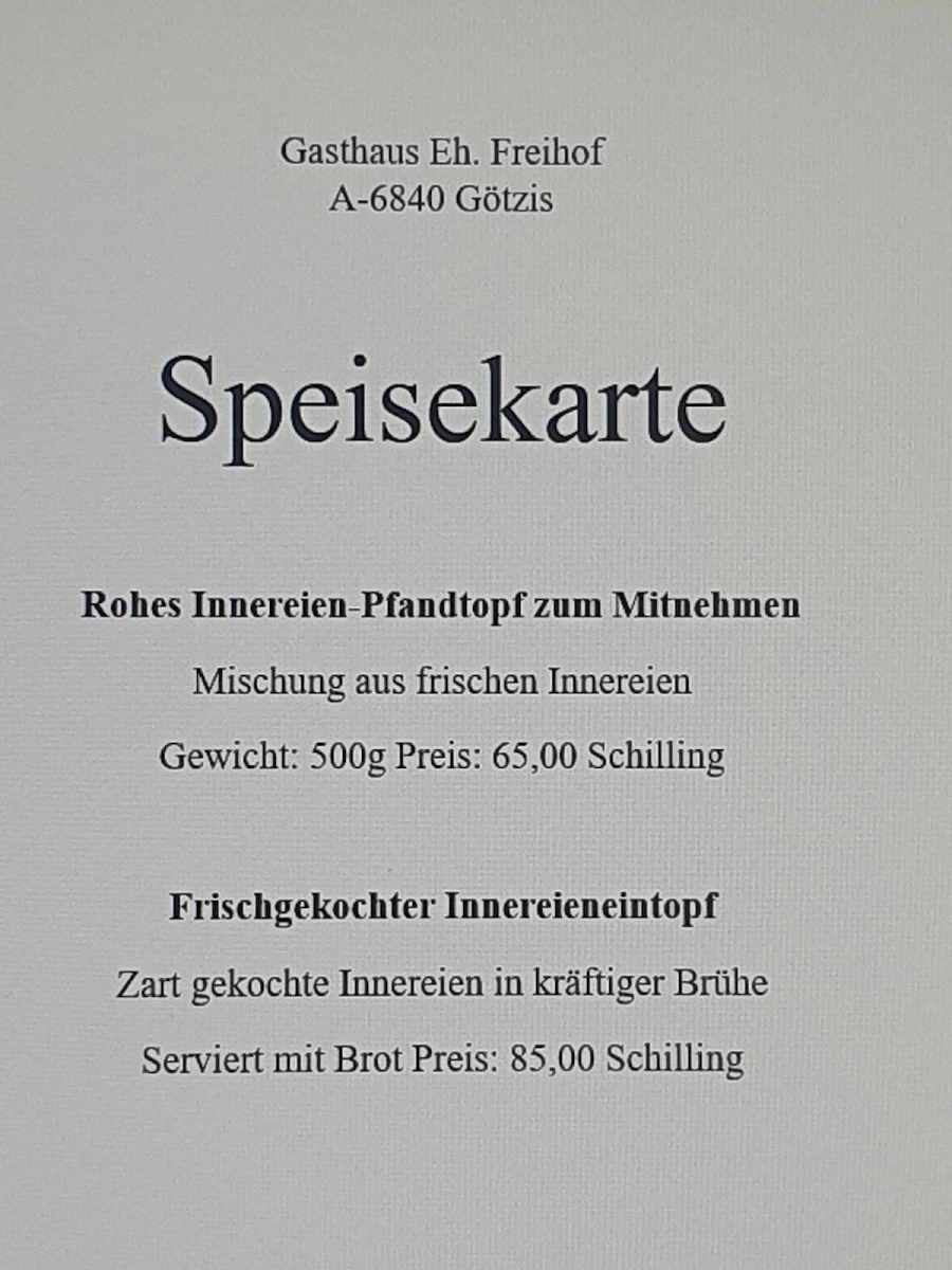 Speisekarte photo 2