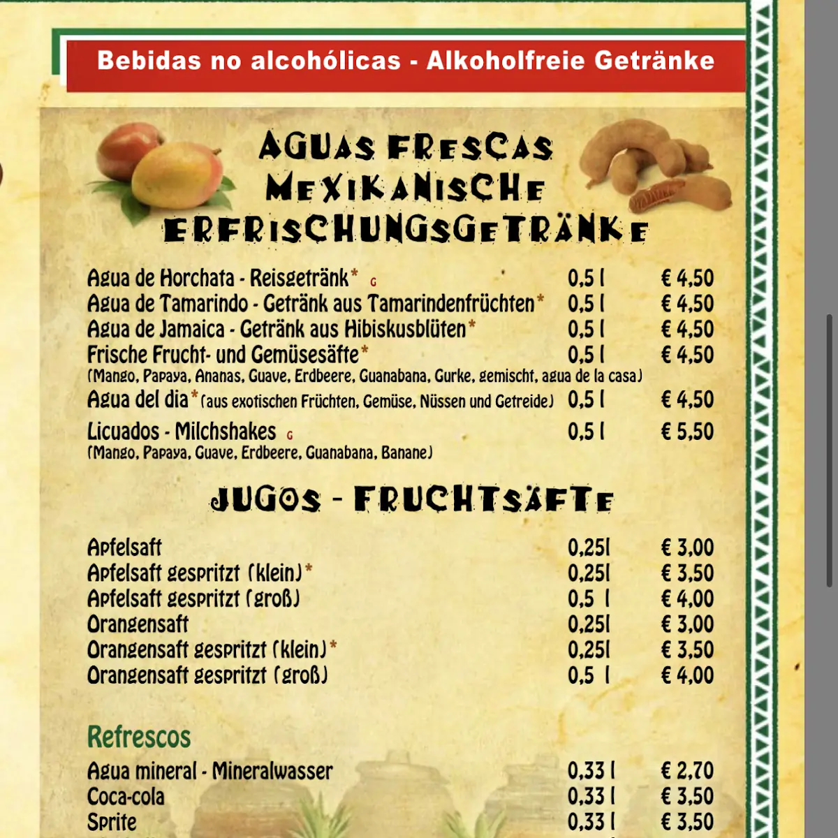 Speisekarte photo 1
