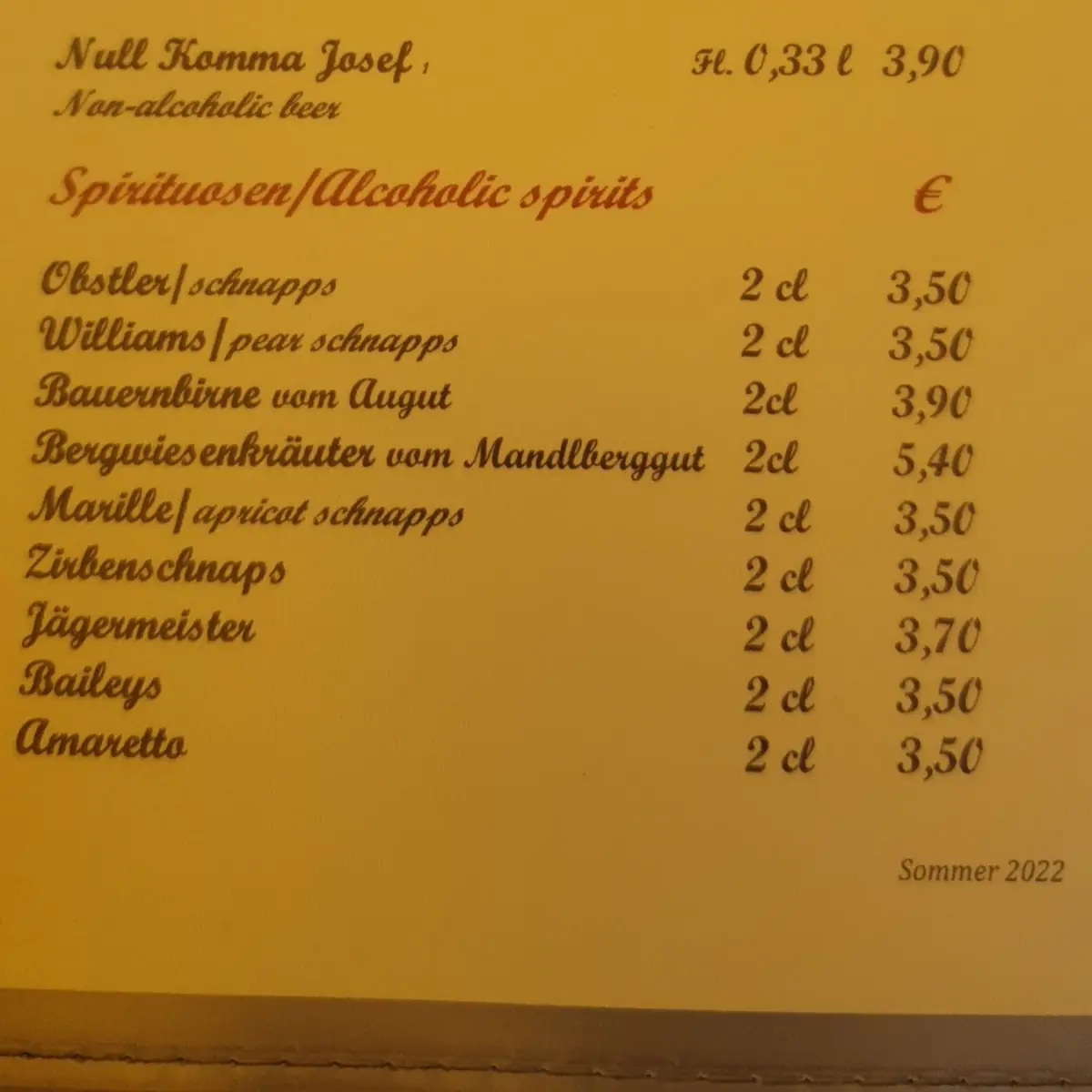 Speisekarte photo 7