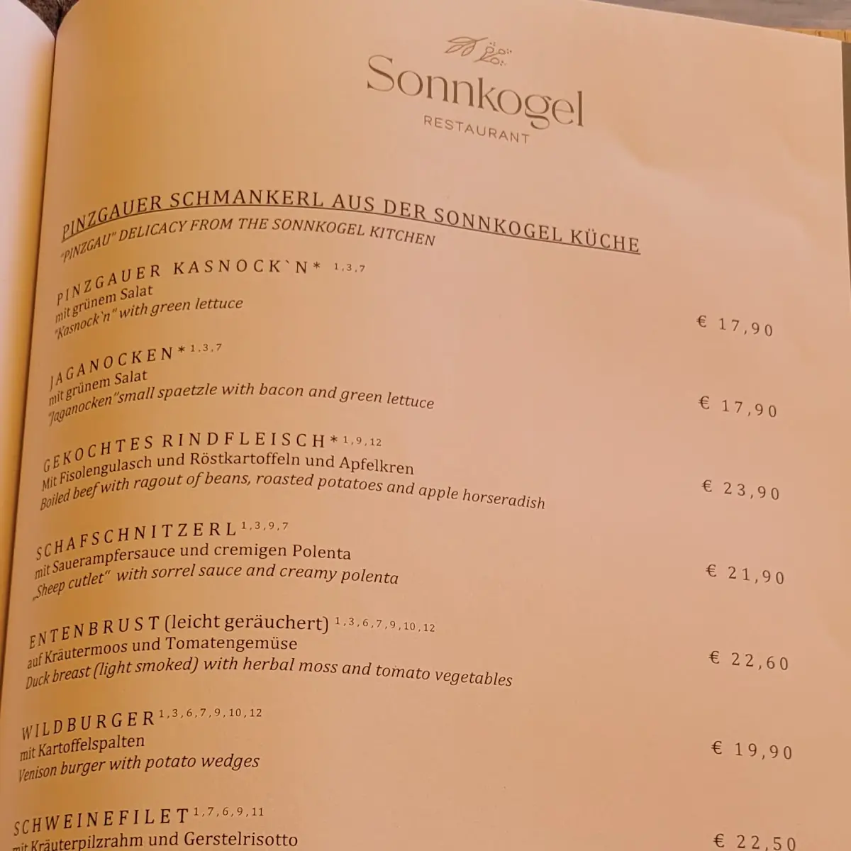 Speisekarte photo 8