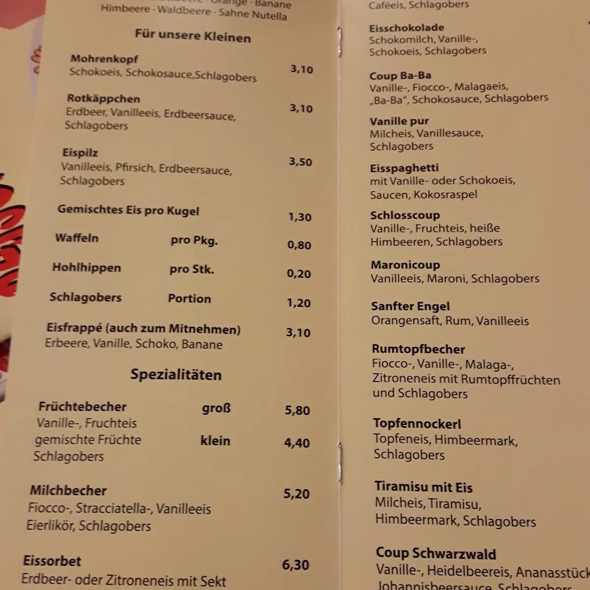 Speisekarte photo 7