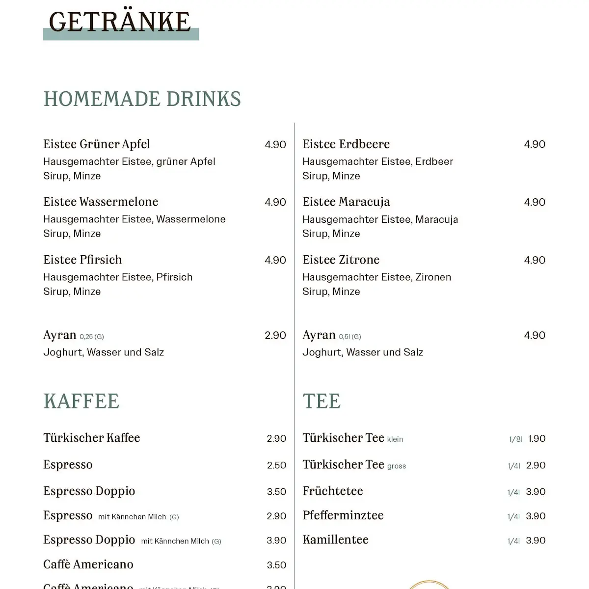 Speisekarte photo 6