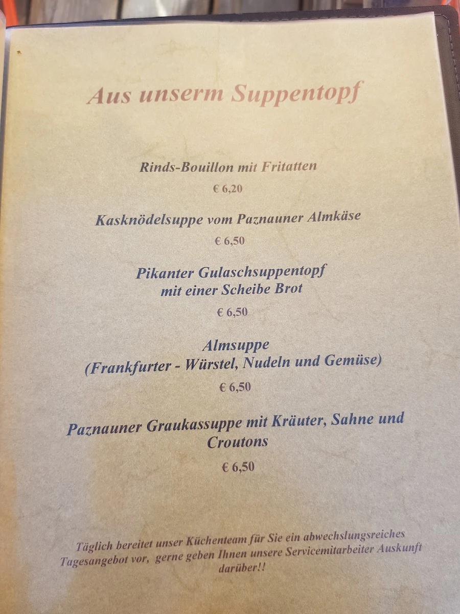 Speisekarte photo 1