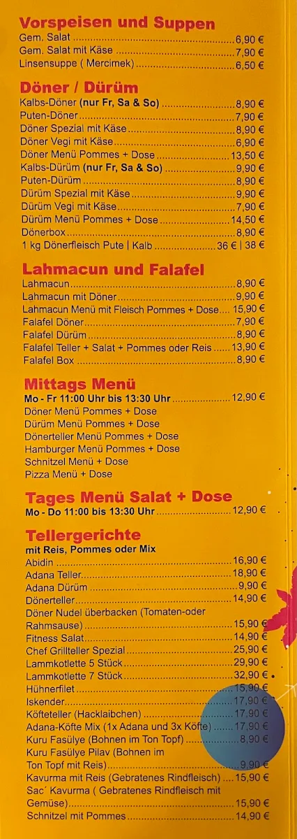 Speisekarte photo 3