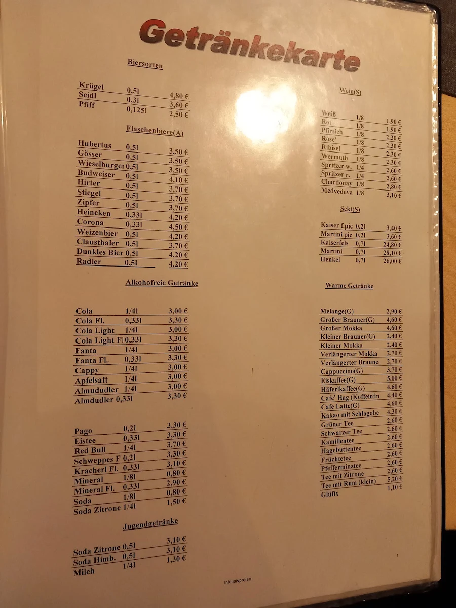Speisekarte photo 2
