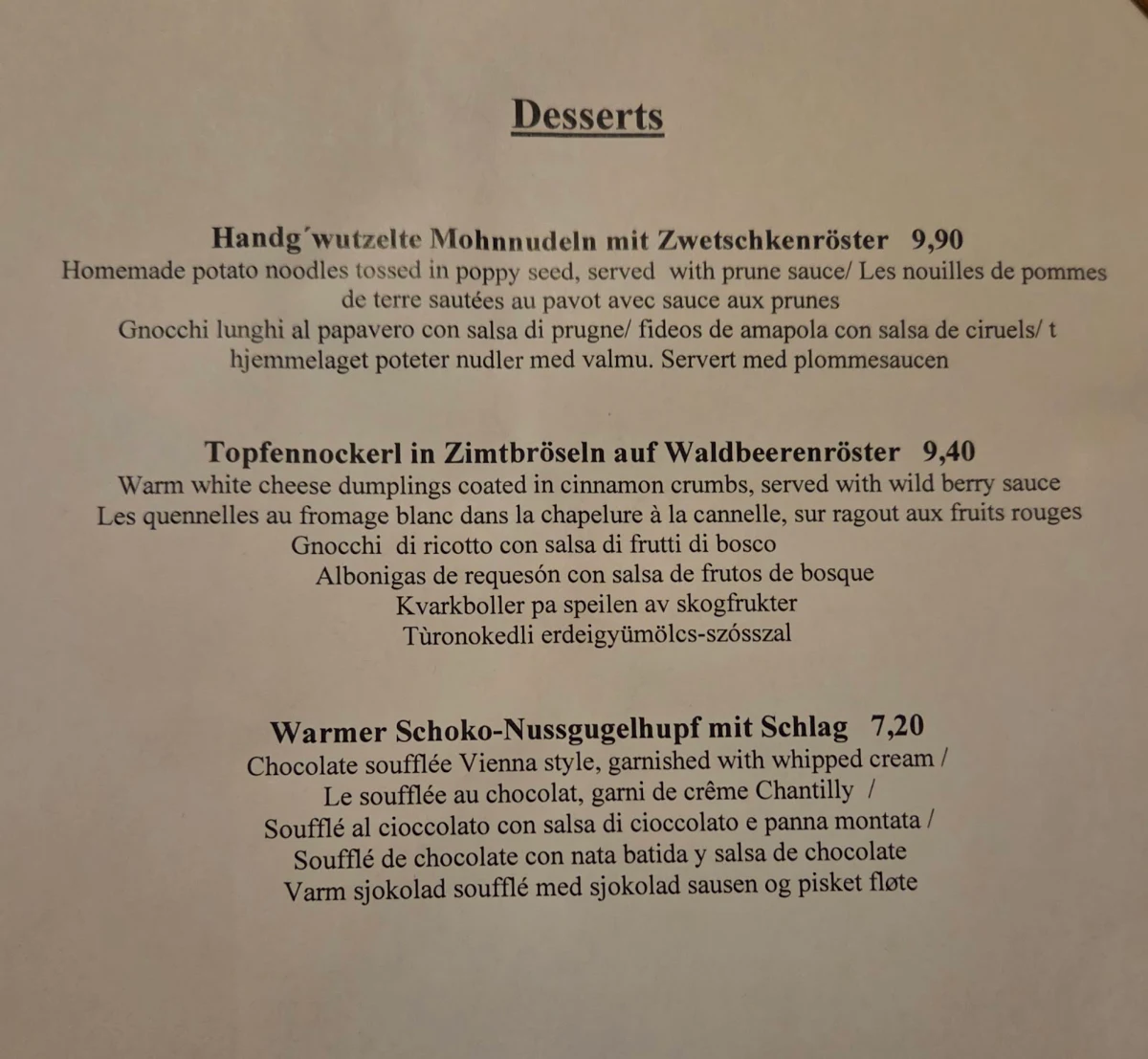Speisekarte photo 2