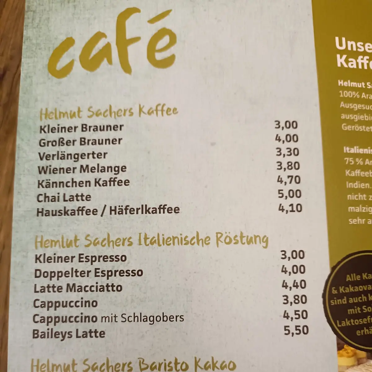 Speisekarte photo 1