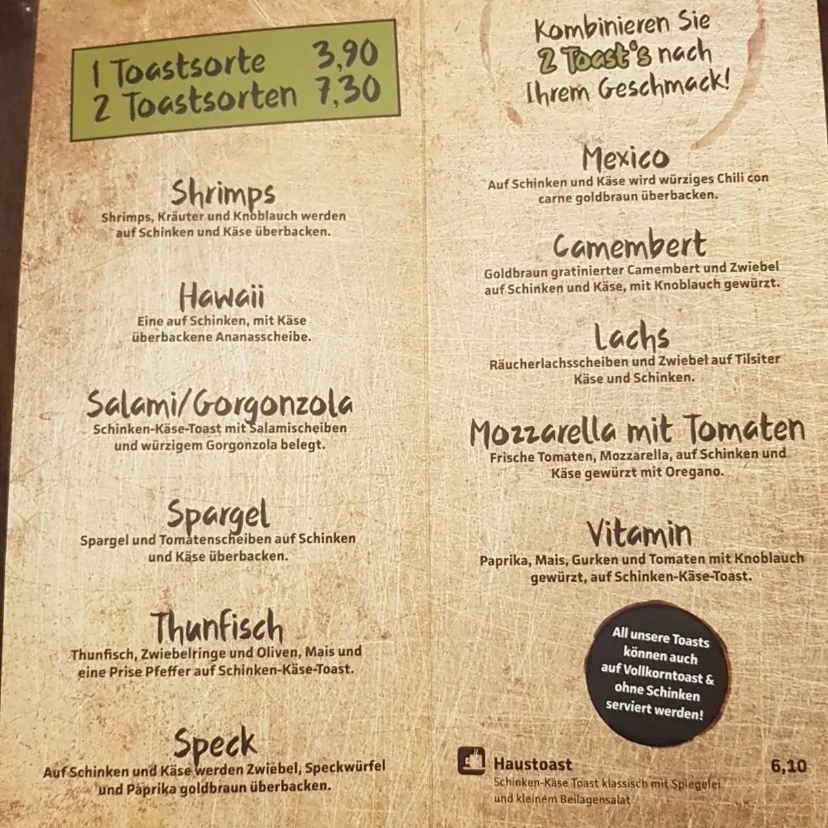 Speisekarte photo 2