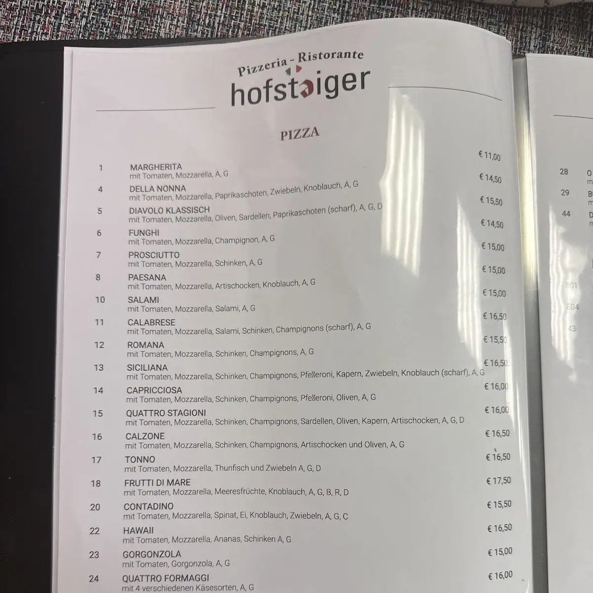 Speisekarte photo 1