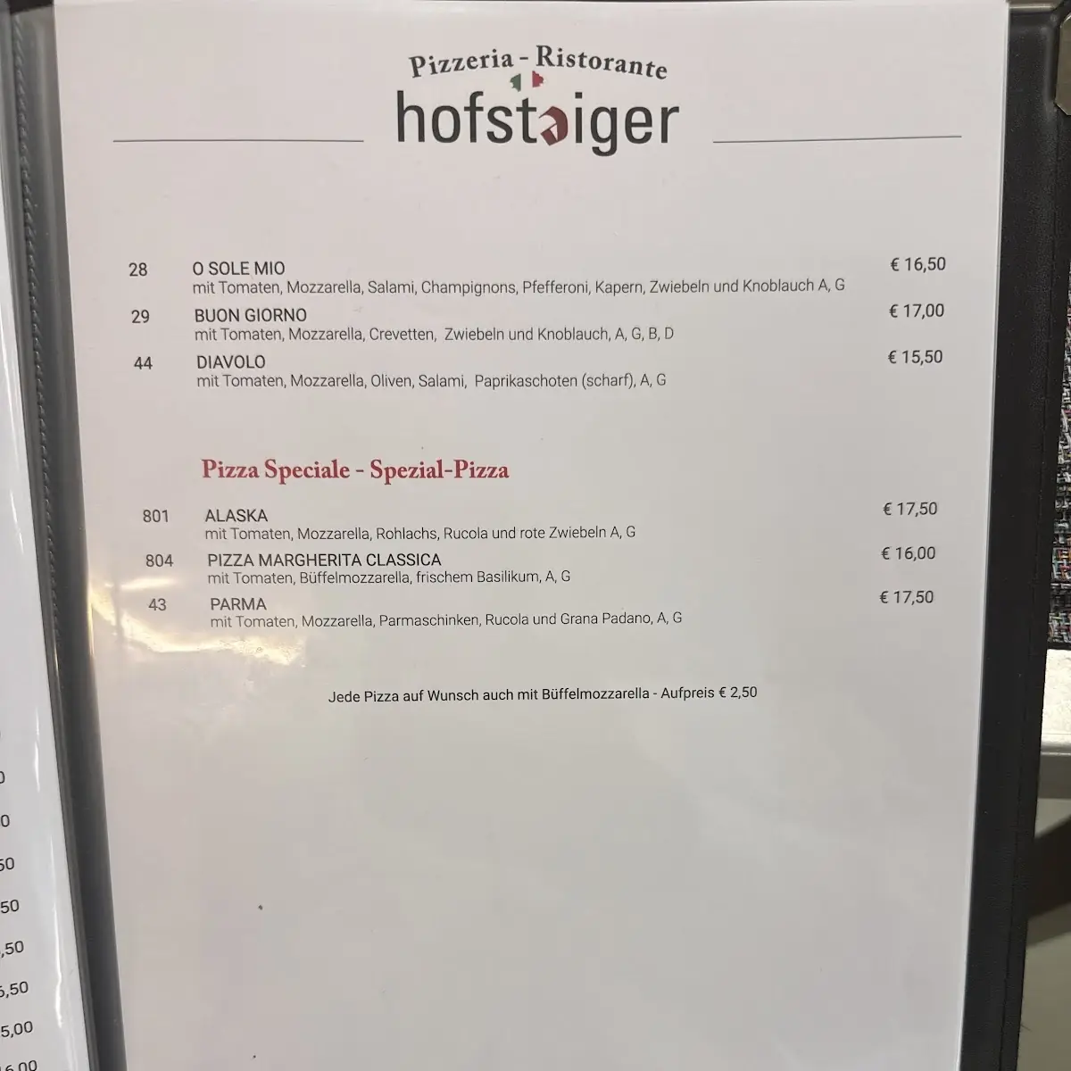 Speisekarte photo 2