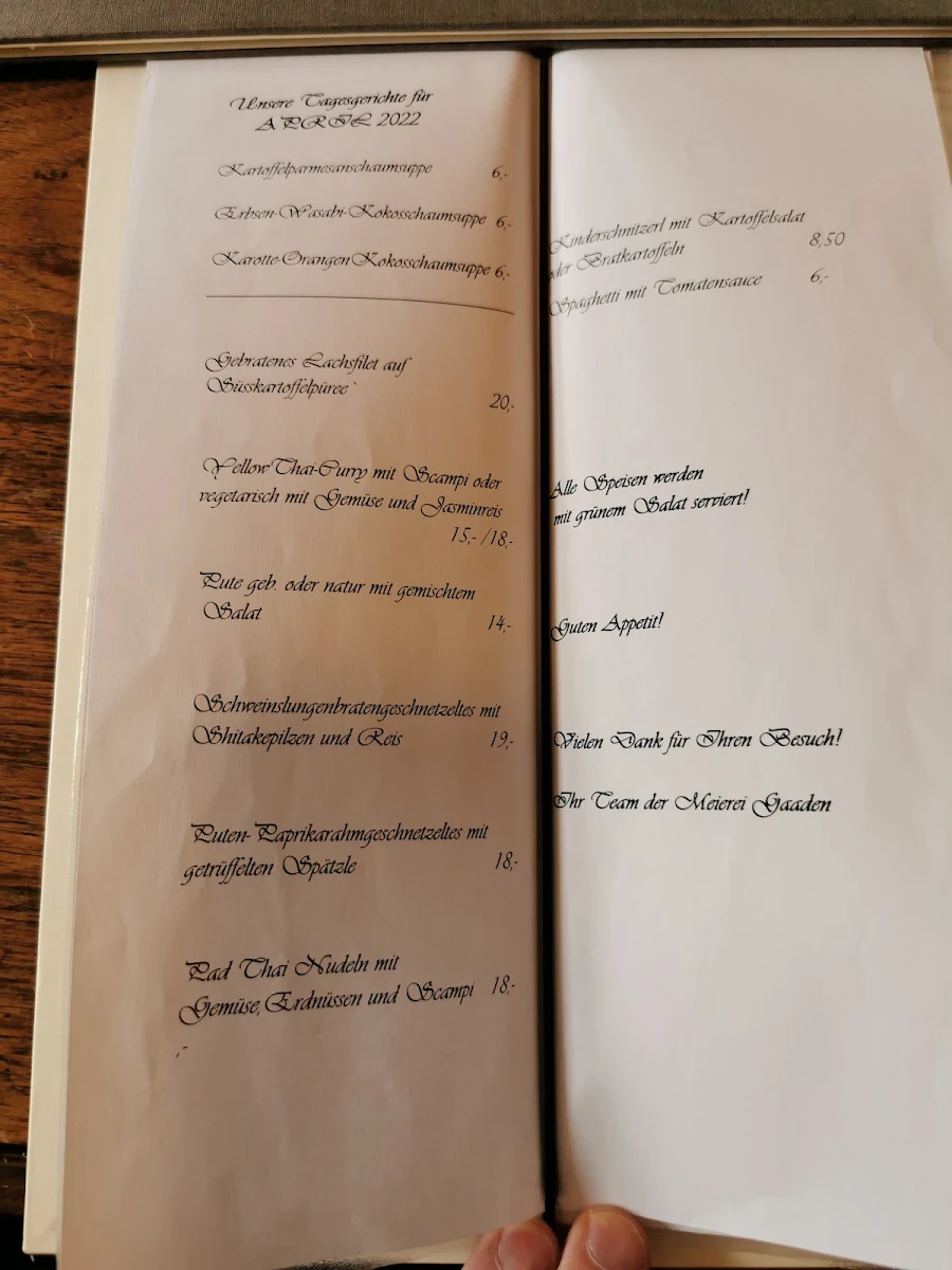 Speisekarte photo 2