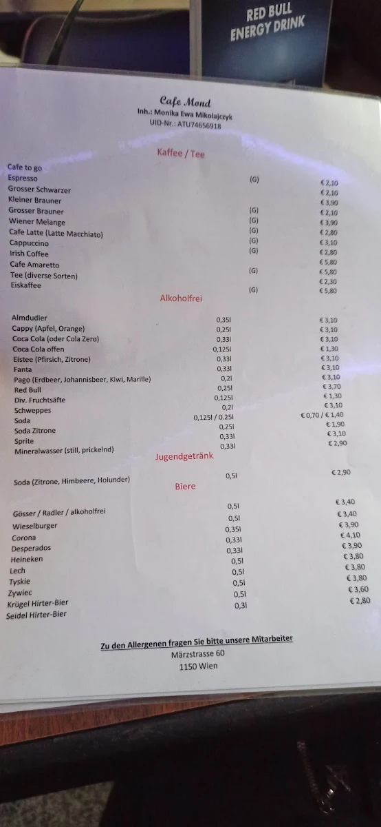 Speisekarte photo 1