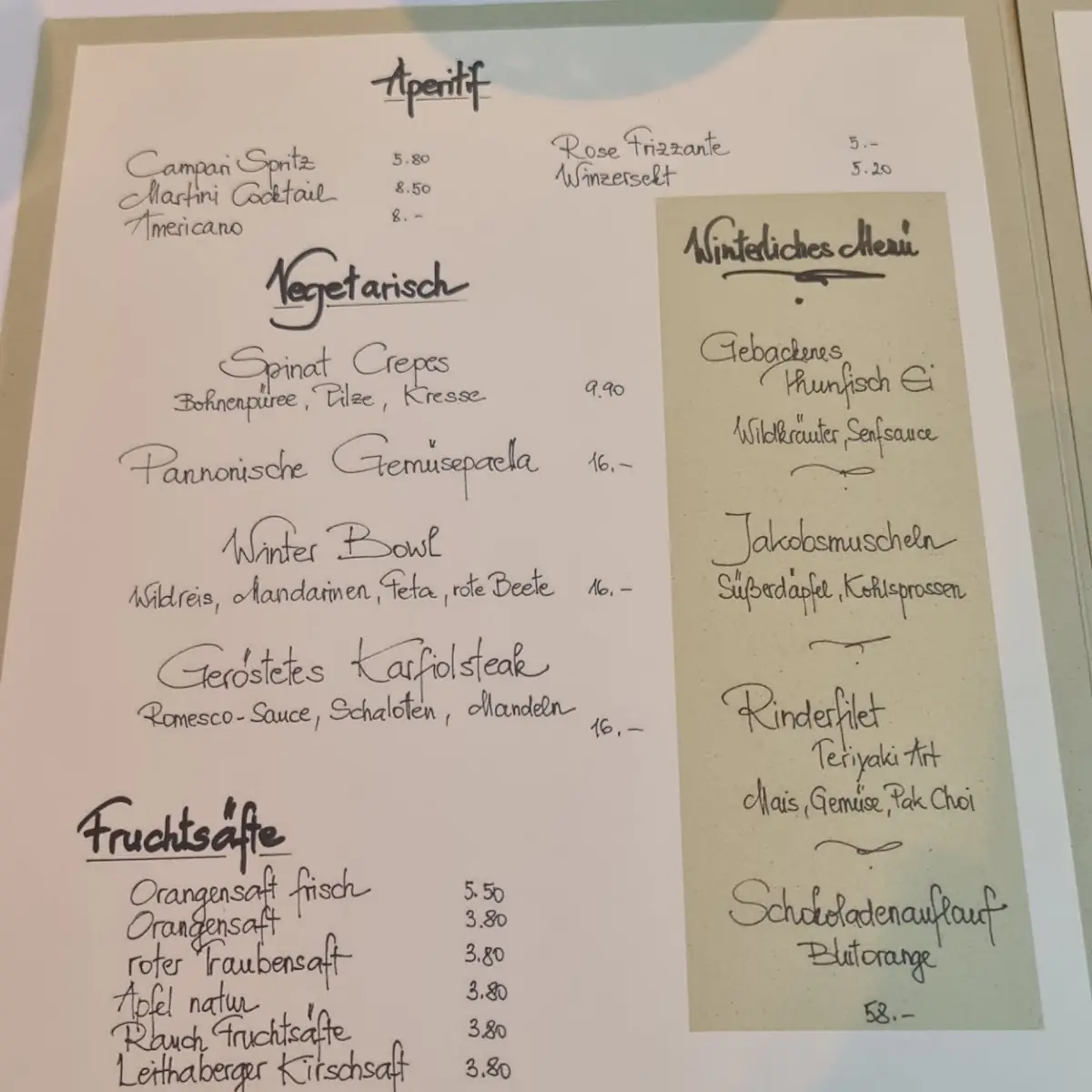 Speisekarte photo 6