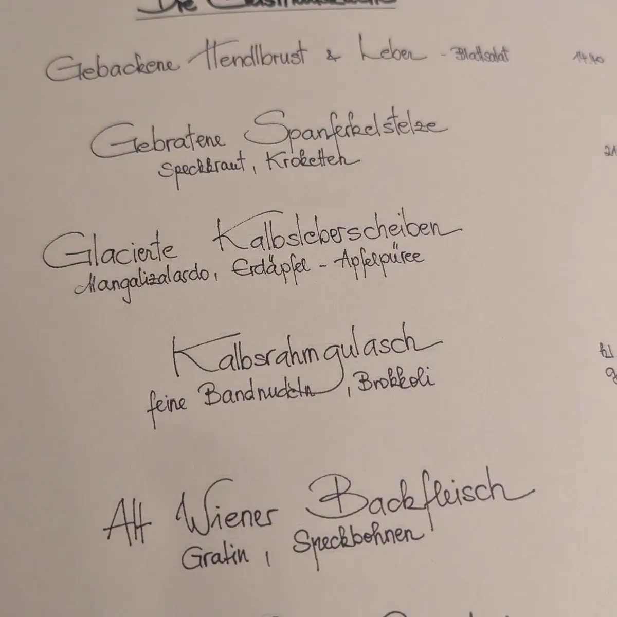 Speisekarte photo 9