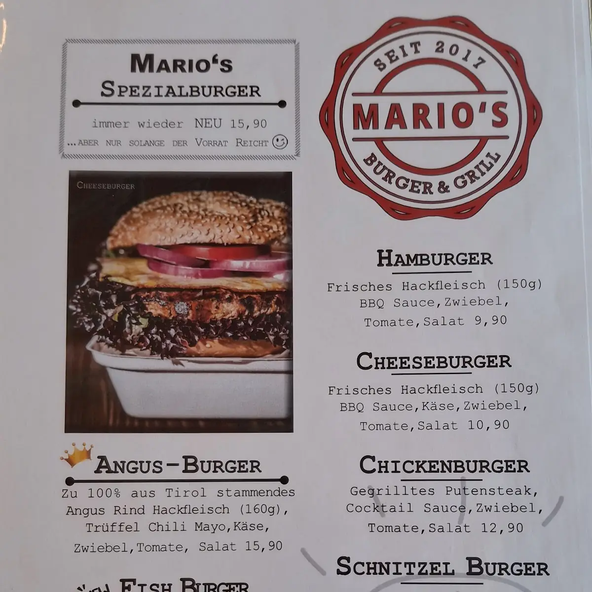Speisekarte photo 2