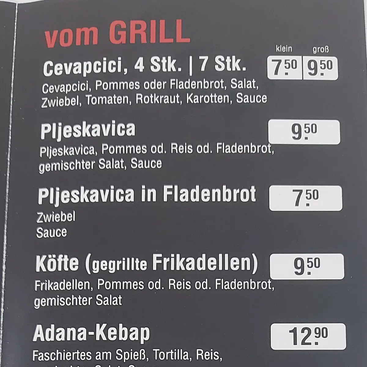 Speisekarte photo 5