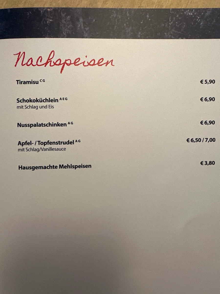 Speisekarte photo 5