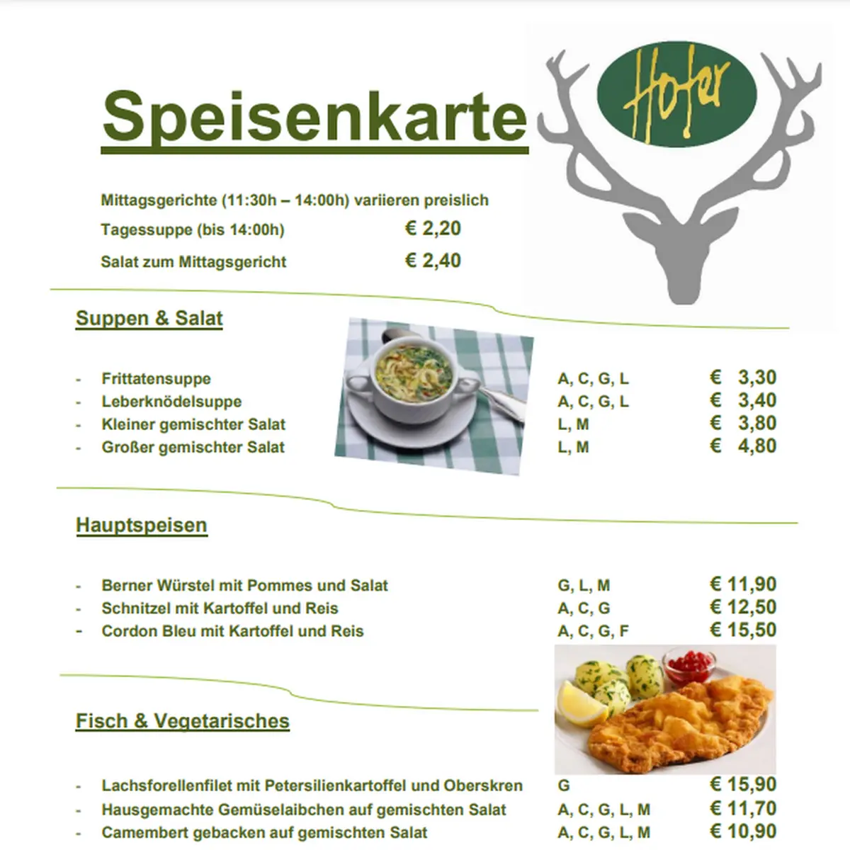 Speisekarte photo 1