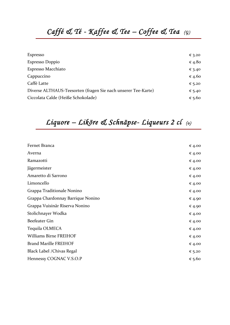 Speisekarte photo 6