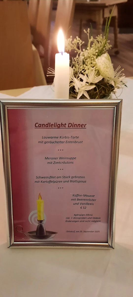 Speisekarte, Restaurant & Hotel Waldesruh