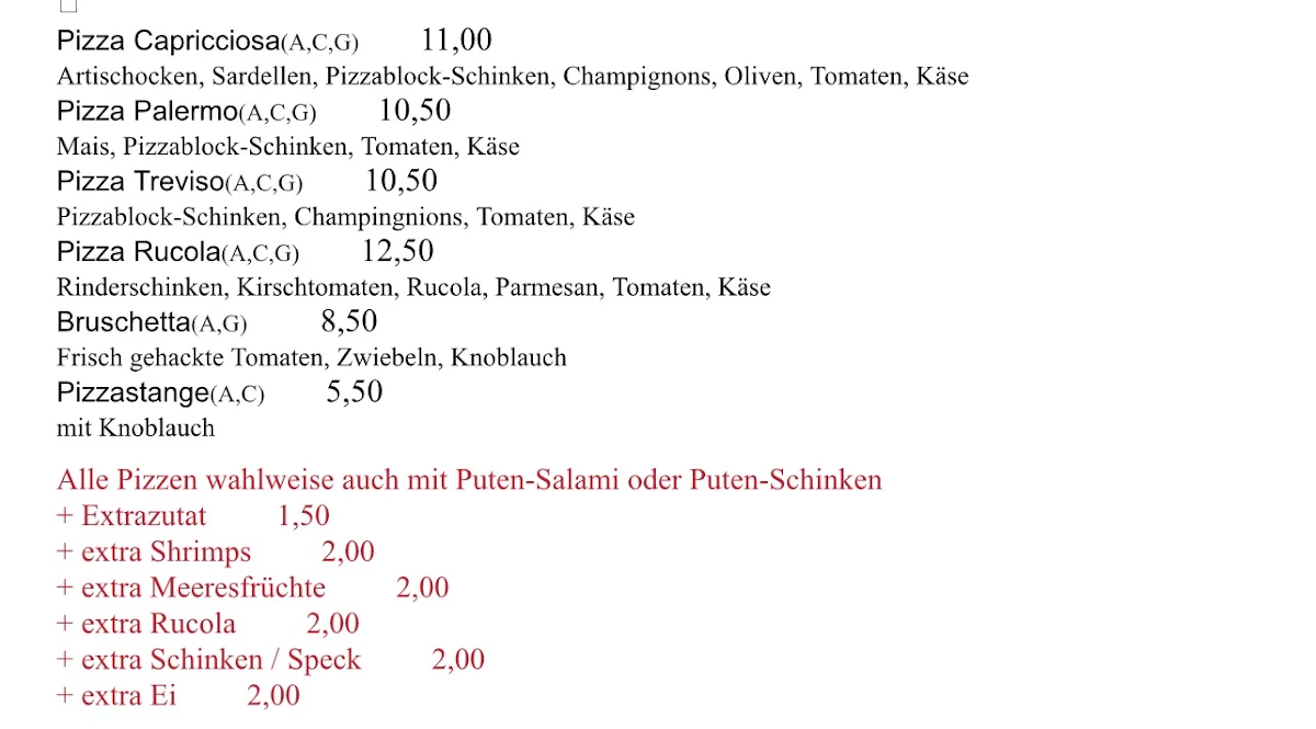 Speisekarte photo 2