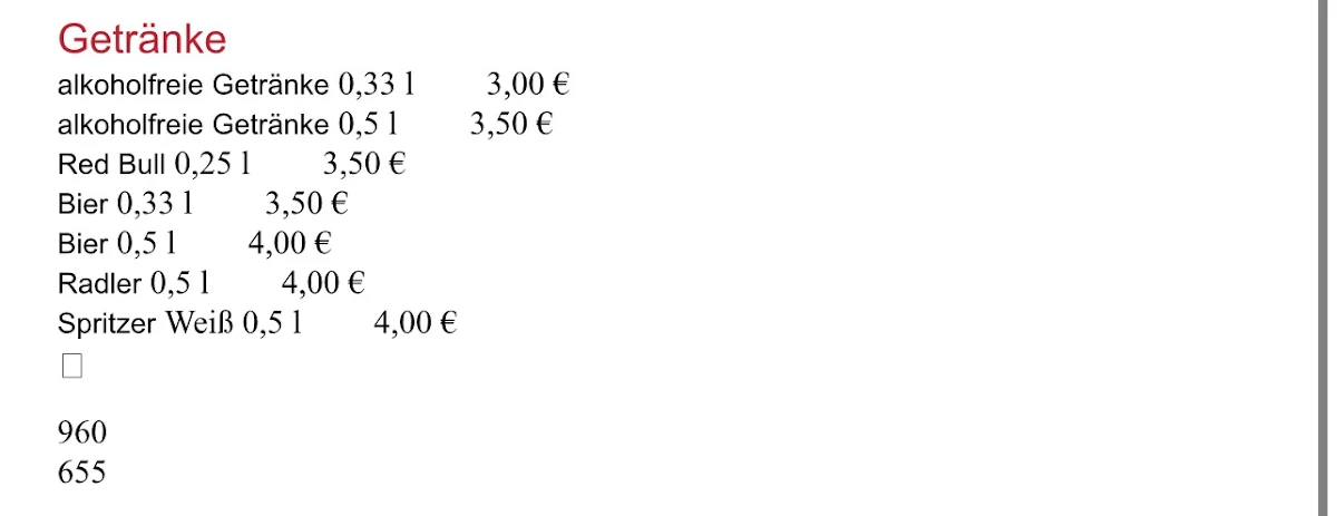 Speisekarte photo 5