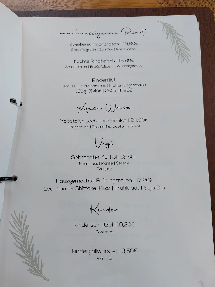 Speisekarte photo 4