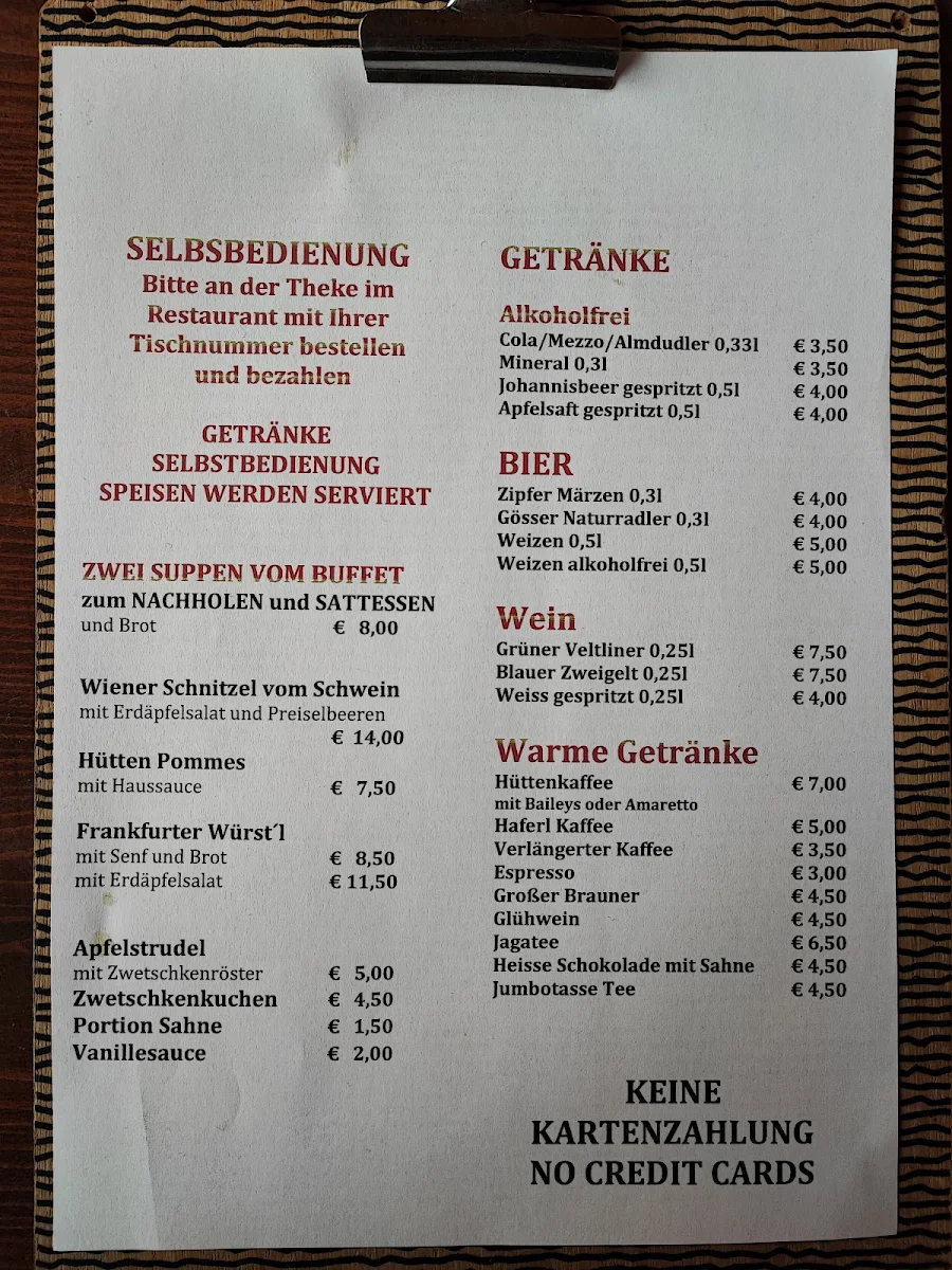 Speisekarte photo 5