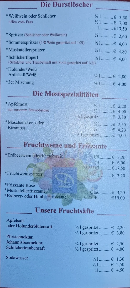 Speisekarte photo 1