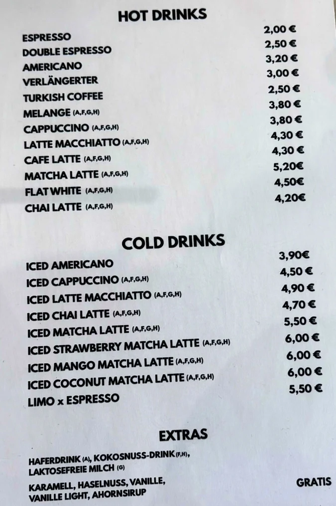 Speisekarte photo 1