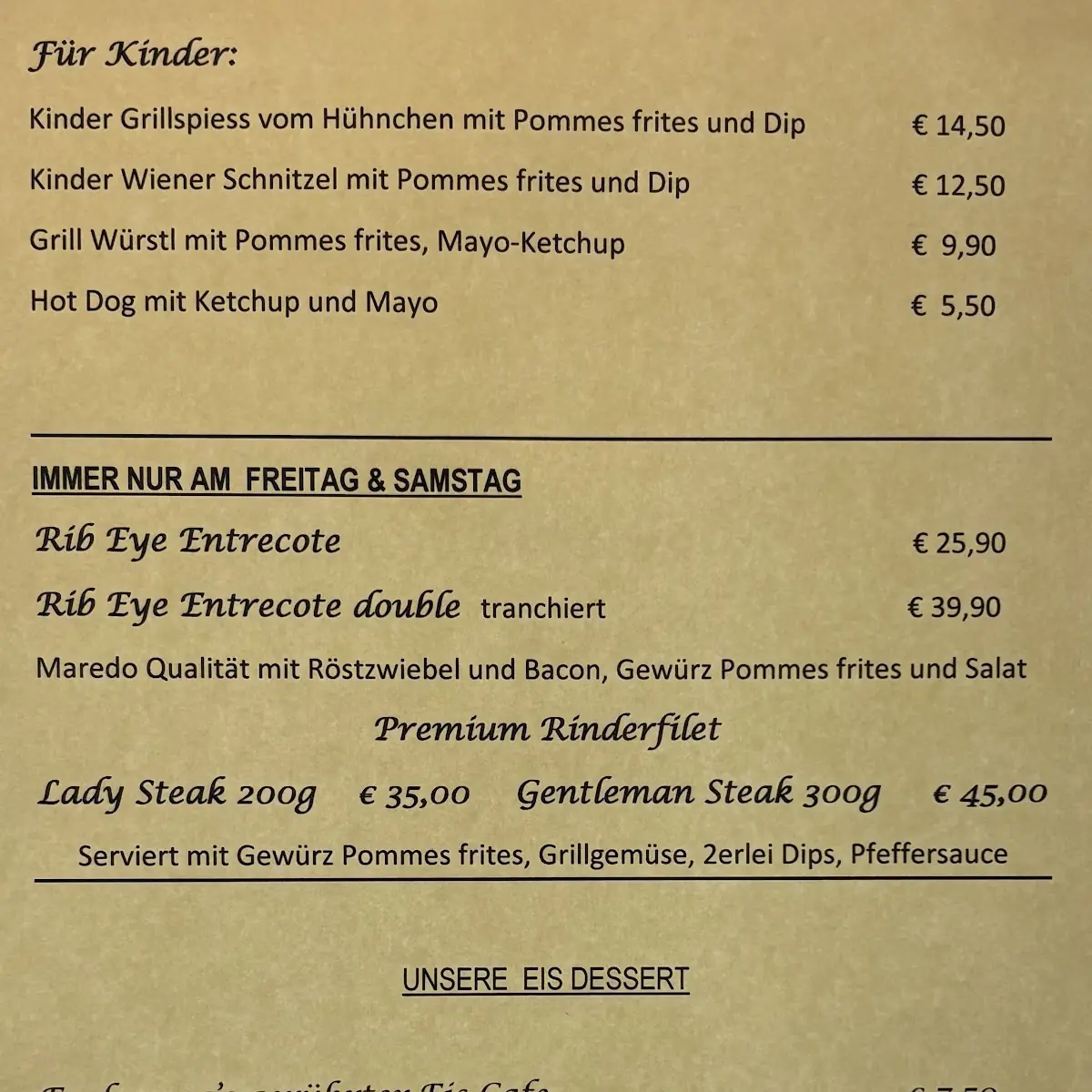 Speisekarte photo 3