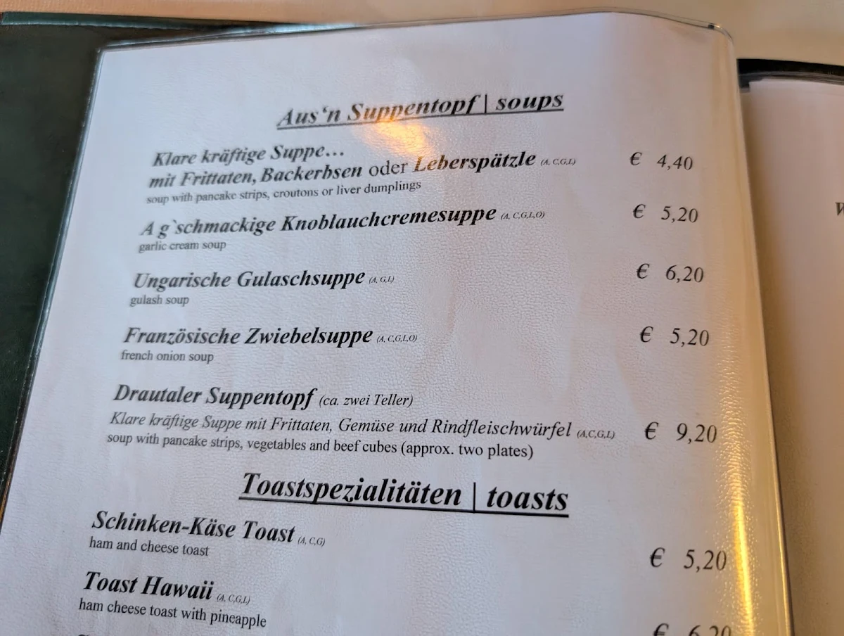 Speisekarte photo 2