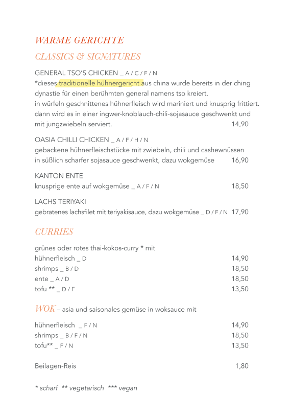 Speisekarte photo 2